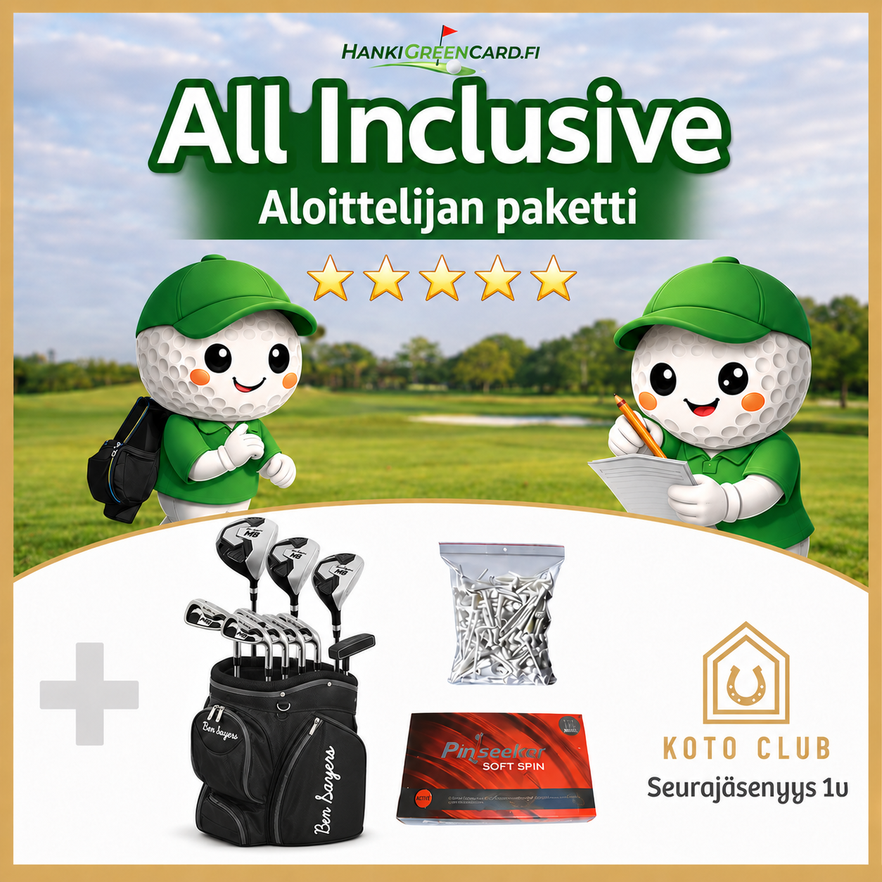 Aloittelijan All Inclusive -paketti